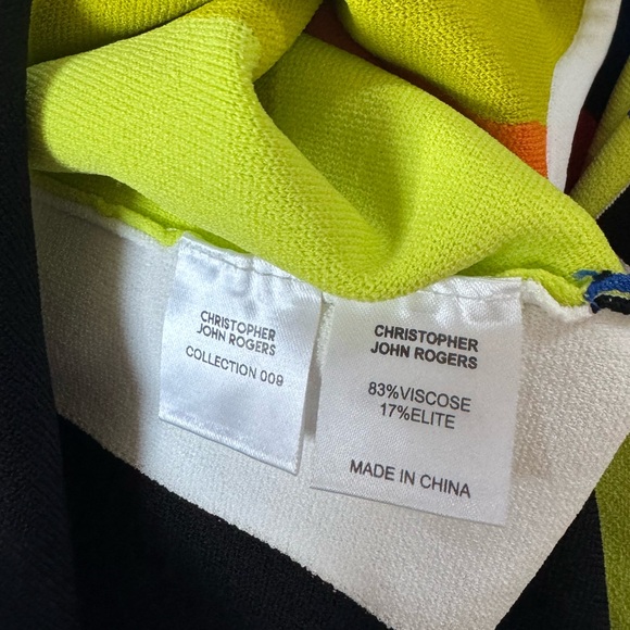 Christopher John Rogers Striped Dress Collection 009 Size S - Picture 6 of 6